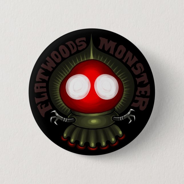 UFOLOGY: The Flatwoods Monster 6 Cm Round Badge (Front)