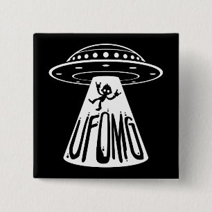 UFOMG 15 CM SQUARE BADGE
