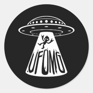 UFOMG CLASSIC ROUND STICKER