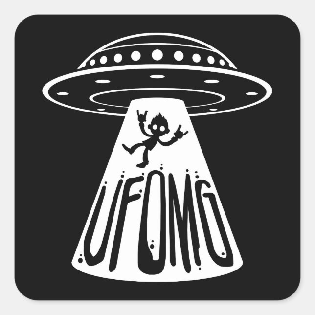 UFOMG SQUARE STICKER (Front)