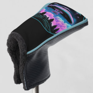UFOs Alien Invasion Aesthetic Golf Head Cover