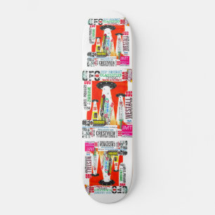 UFOS  ARE REAL   Skateboard