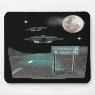 UFOS Highway Mouse Pad
