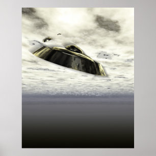 UFOs in Flight Poster