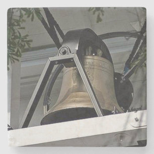 UGA Victory Bell Marble Stone Coaster. Stone Coaster