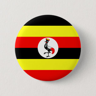Uganda 6 Cm Round Badge