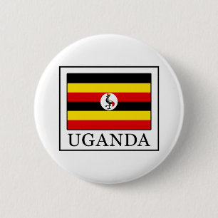 Uganda 6 Cm Round Badge