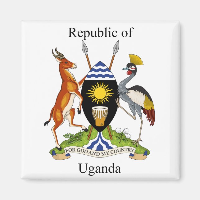 Uganda - Coat of Arms - Current Magnet (Front)