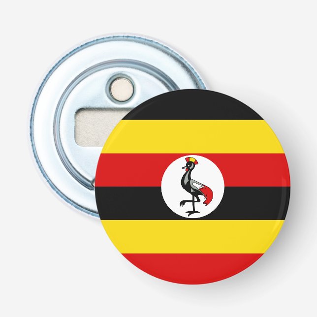 Uganda flag bottle opener (Front)