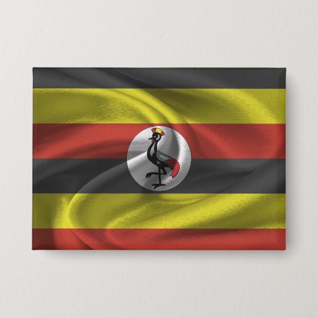 Uganda Flag Button (Front)