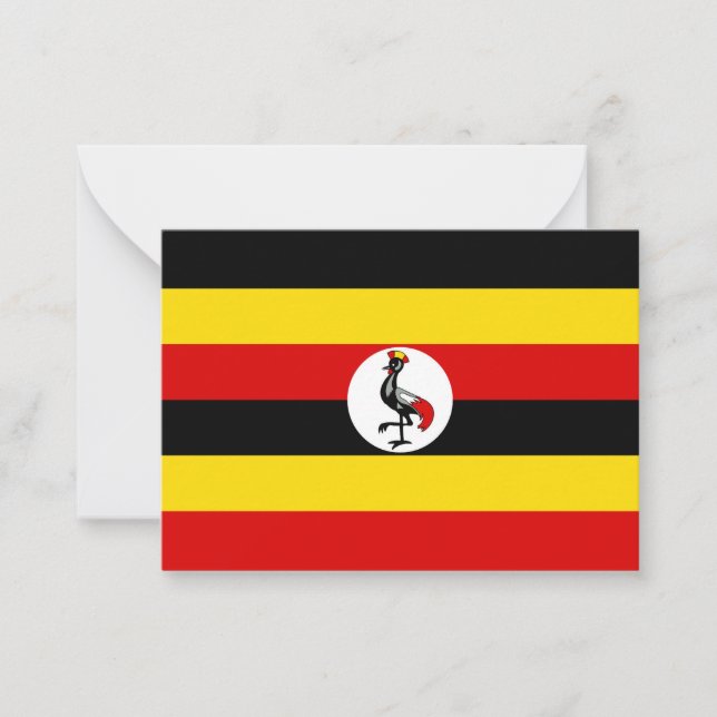 Uganda flag card (Front)