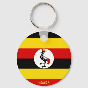 Uganda Flag Charming Patriotic Key Ring