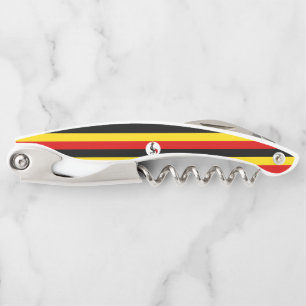 Uganda flag corkscrew