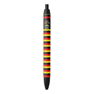 Uganda Flag Cute Patriotic Black Ink Pen
