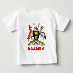 UGANDA -  flag/emblem/coat of arms/symbol Baby T-Shirt