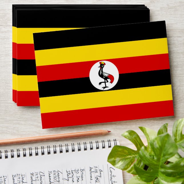 Uganda flag envelope (Stacked)