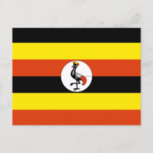 Uganda Flag Holiday Postcard