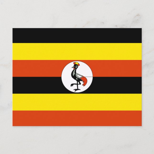 Uganda Flag Holiday Postcard (Front)