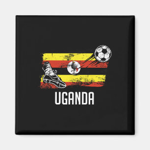Uganda Flag Jersey Ugandan Soccer Team Ugandan  Magnet
