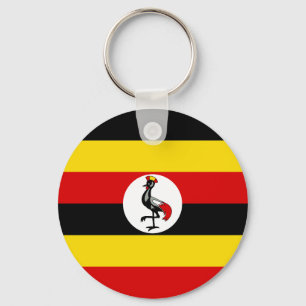 Uganda Flag Key Ring