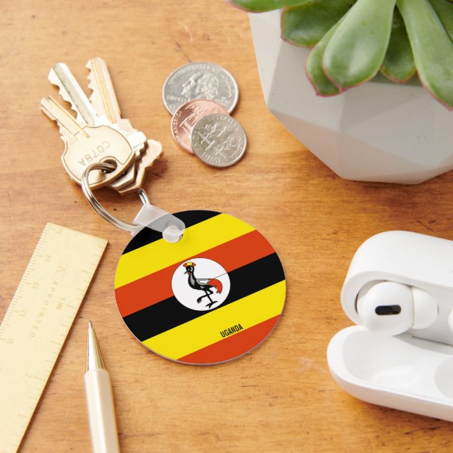 Uganda Flag Key Ring (Desk)