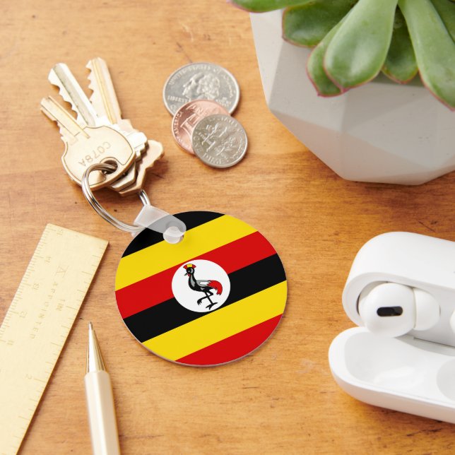 Uganda flag key ring (Desk)