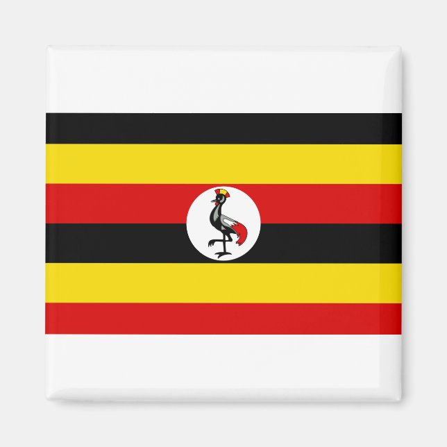 Uganda Flag Magnet (Front)