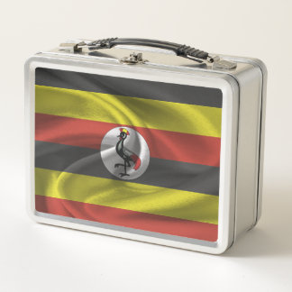 Uganda Flag Metal Lunch Box