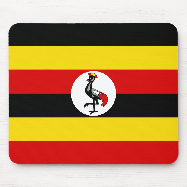 Uganda Flag Mouse Pad (Front)