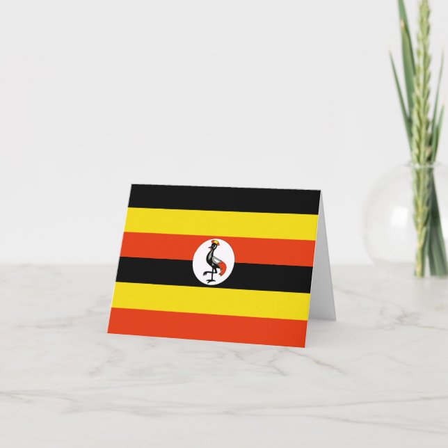 Uganda Flag Notecard (Front)