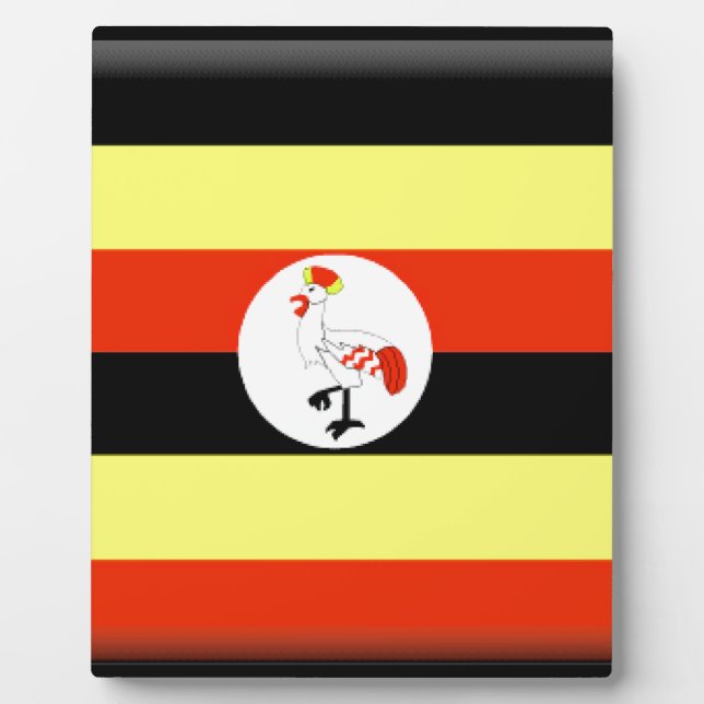 Uganda Flag Plaque (Front)