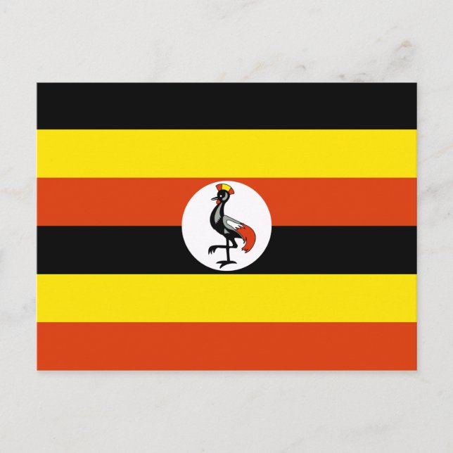 Uganda Flag Postcard (Front)