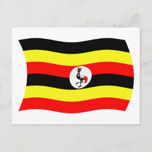 Uganda Flag Postcard