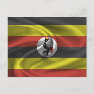 Uganda Flag Postcard