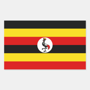 Uganda Flag Rectangular Sticker