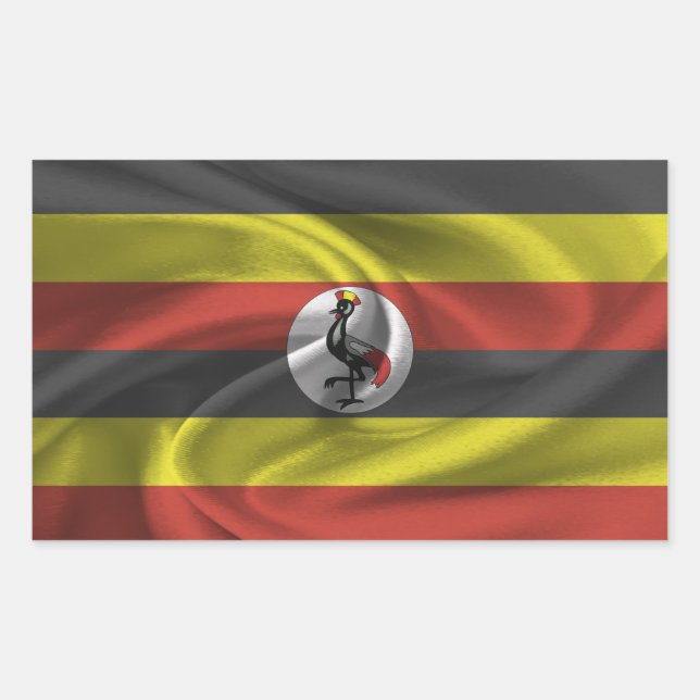 Uganda Flag Rectangular Sticker (Front)