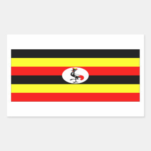 Uganda Flag Rectangular Sticker