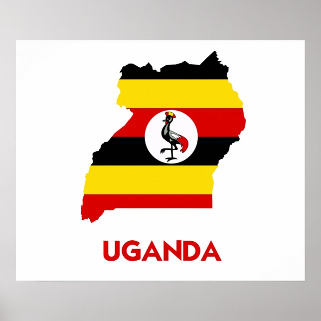 UGANDA MAP POSTER (Front)