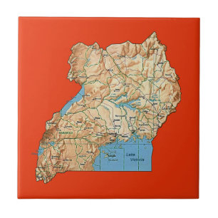 Uganda Map Tile