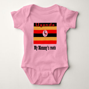 Uganda my mummy's roots baby bodysuit