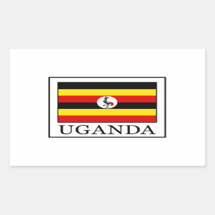 Uganda Rectangular Sticker