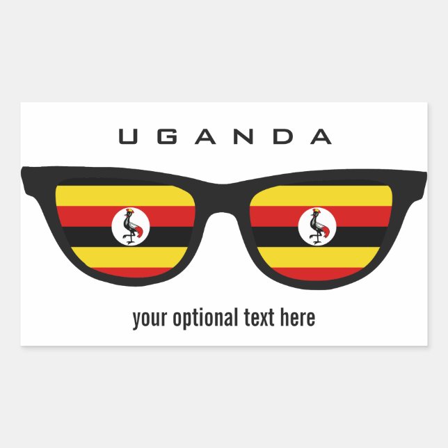 Uganda Shades custom stickers (Front)