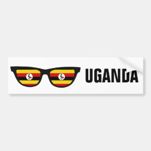 Uganda Shades custom text & colour bumpersticker Bumper Sticker