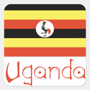 Uganda Square Sticker