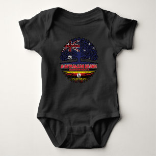 Uganda Ugandan Australian Australia Tree Roots Baby Bodysuit