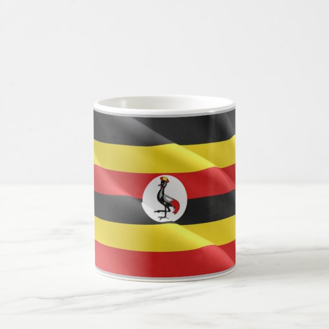 Uganda - Waving Flag - Coffee Mug (Center)
