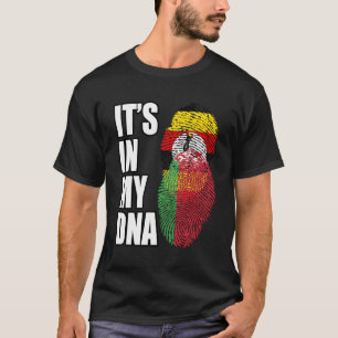 Ugandan And Belarusian Mix Heritage Dna Flag T-Shirt