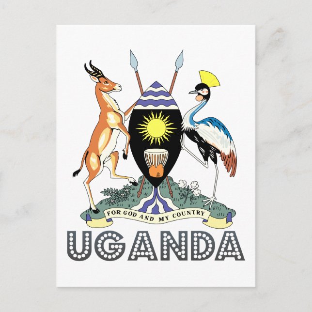 Ugandan Emblem Postcard (Front)