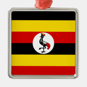 Ugandan Flag (Uganda) Metal Ornament