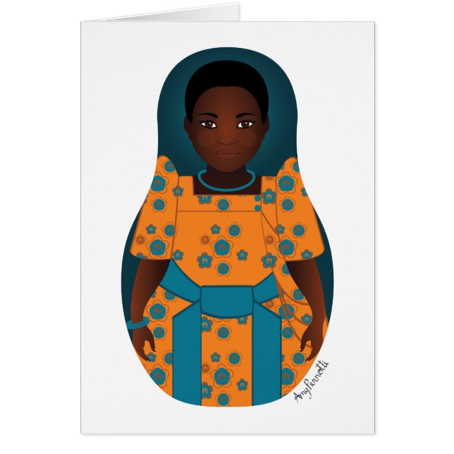 Ugandan Matryoshka Card (Front)